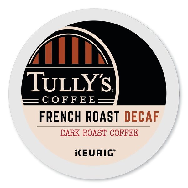 Tullys Coffee French Roast Decaf Coffee K-Cups, PK96 PK 192419